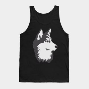 husky dog face Tank Top